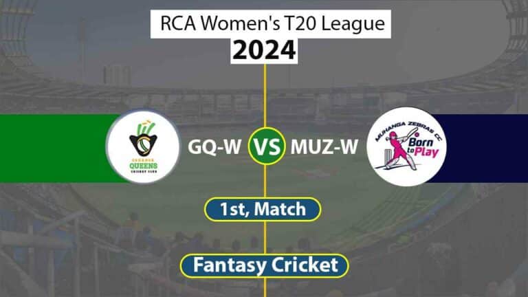 GQ-W vs MUZ-W 1st, RCA Women's T20 League