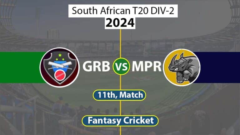 GRB vs MPR 11th, South African T20