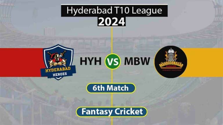 HYH vs MBW 6th, Hyderabad T10 League
