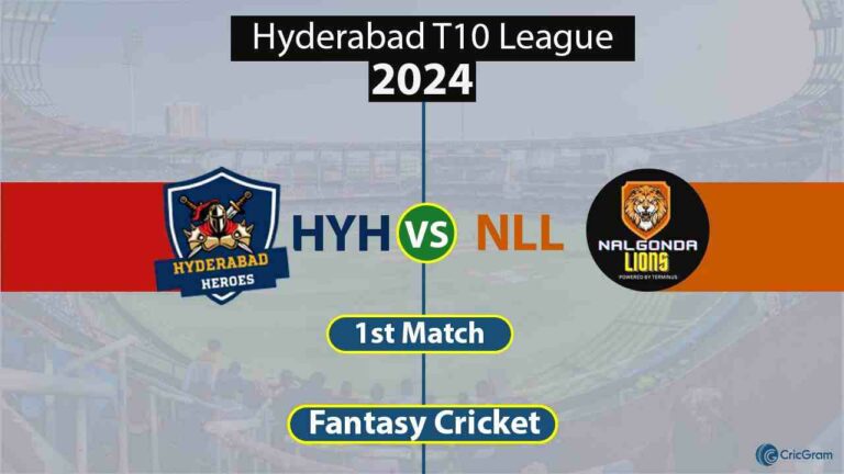 HYH vs NLL Dream 11 Team, 1st Match, Hyderabad T10 League