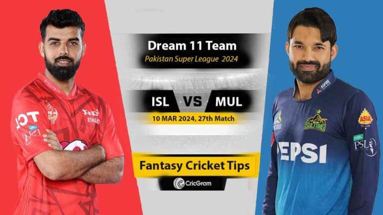 ISL vs MUL Dream11 Prediction