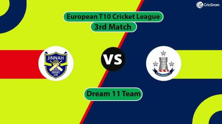 JIB vs FOR 3rd European T10 Cricket League