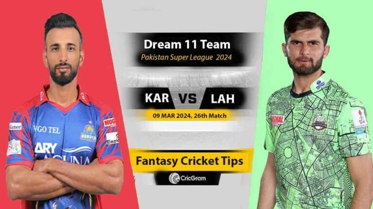 KAR vs LAH Dream11 Prediction