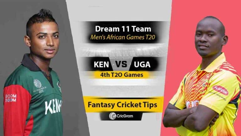 KEN vs UGA Dream11 Prediction, 4th, Men's African Games T20