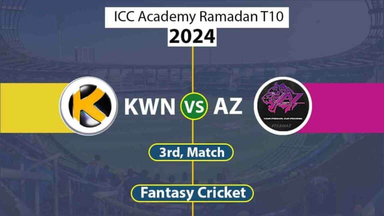 KWN vs AZ 3rd, ICC Academy Ramadan T10