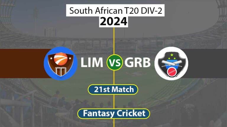 LIM va GRB Dream 11 Team, 21st, South African T20 DIV-2