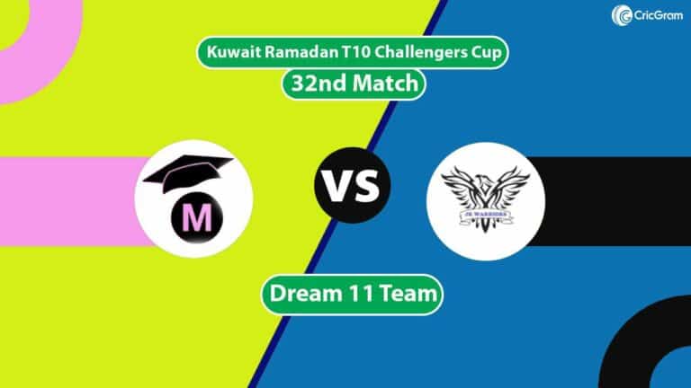 MEC vs JKW Dream 11 Team 32nd Kuwait Ramadan T10 Challengers Cup