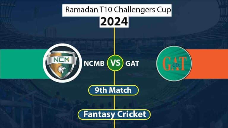 NCMB vs GAT 9th, Kuwait Ramadan T10 Challengers Cup