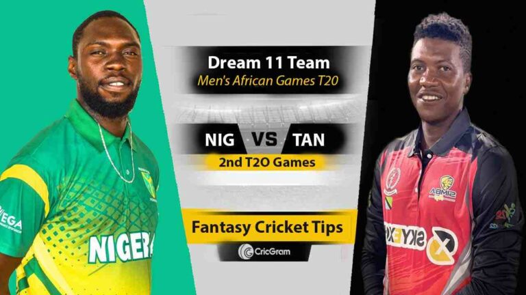 NIG vs TAN Dream11 Prediction, 2nd, Men's African Games T20