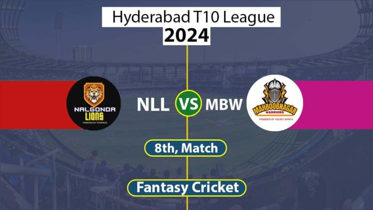 NLL vs MBW Dream 11 Team, 8th, Hyderabad T10 League