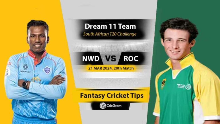 NWD vs ROC 20th, South African T20 Challenge