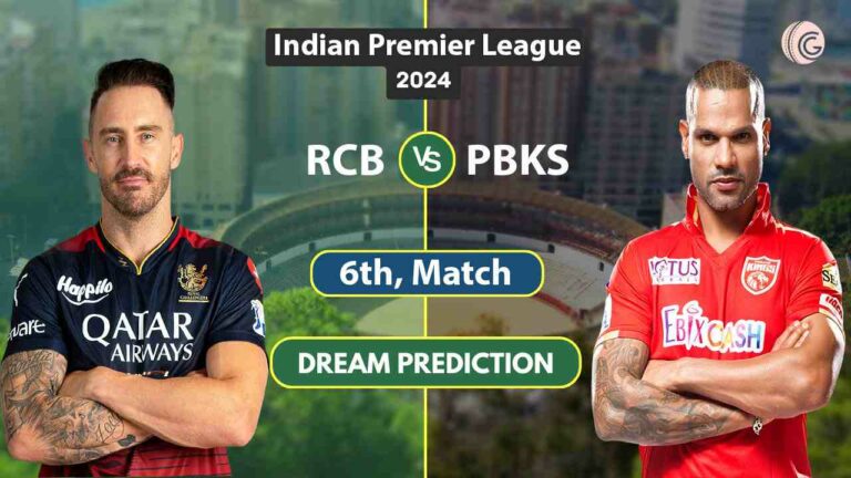 PBKS vs RCB Dream11 Team Prediction, 6th Match, IPL 2024