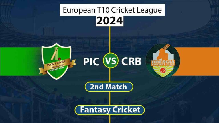 PIC vs CRB 2nd Match European T10 Cricket League