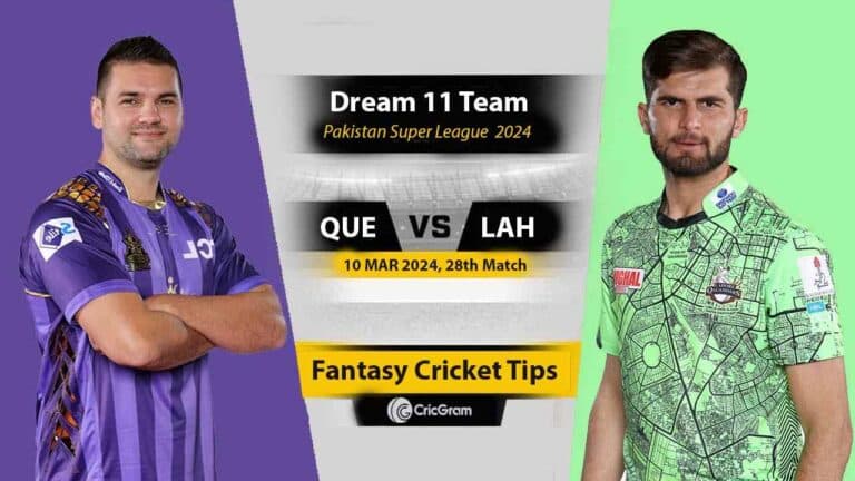QUE vs LAH Dream11 Prediction