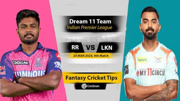 RR vs LKN Dream11 Team Prediction: 4th Match, TATA IPL 2024