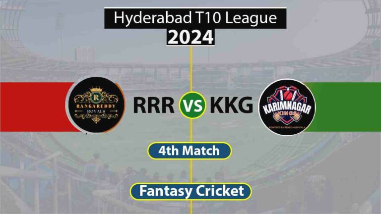RRR vs KKG 4th, Hyderabad T10 League