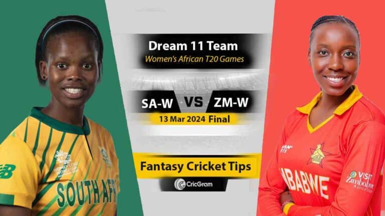 SA-W vs ZM-W Final Women's African T20 Games Dream11 Prediction