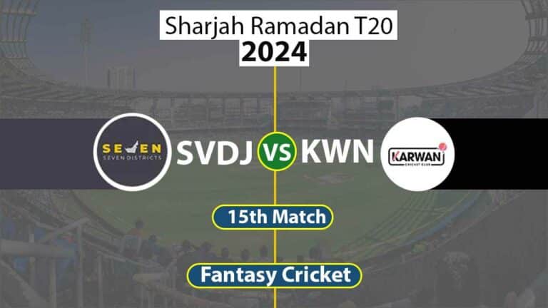 SVDJ vs KWN 15th Sharjah Ramadan T20