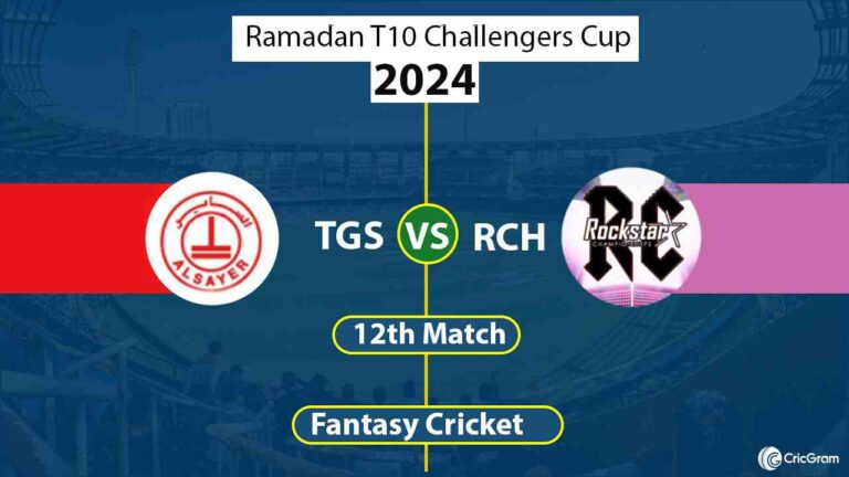 TGS vs RCH 12th, Kuwait Ramadan T10 Challengers Cup