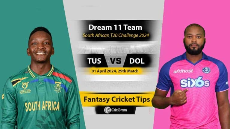 TUS vs DOL Dream 11 Team 29th South African T20 Challenge 2024