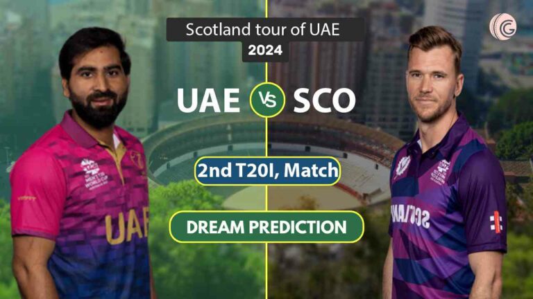 UAE vs SCO 2nd T20I Dream 11 Prediction