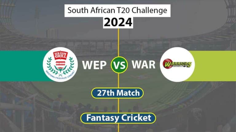 WEP vs WAR 27th South African T20 Challenge
