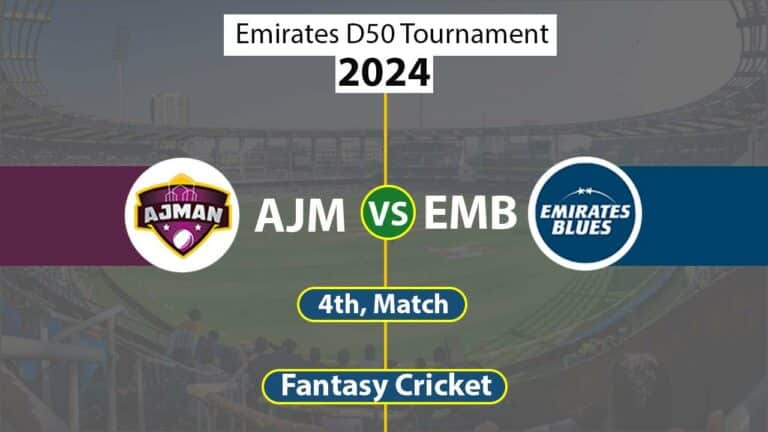 AJM vs EMB Dream Team, 4th Emirates D50 Tournament