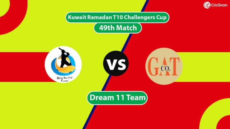 GAT vs RS Dream 11 Team, 49th Kuwait Ramadan T10 Challengers Cup 2024