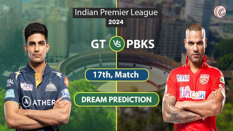 GT vs PBKS Dream 11 Team Match 17th IPL 2024
