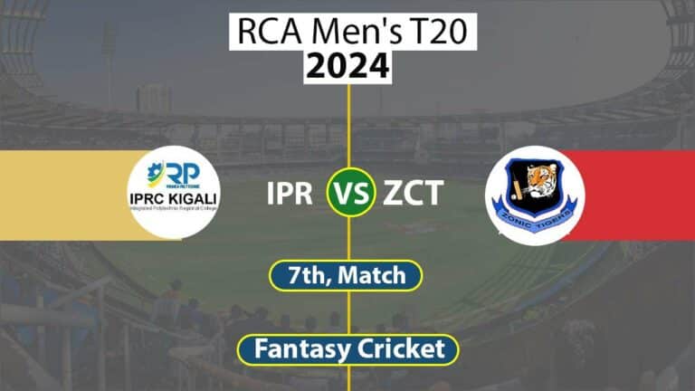 IPR vs ZCT Dream 11 Team, 7th Match, RCA Men's T20