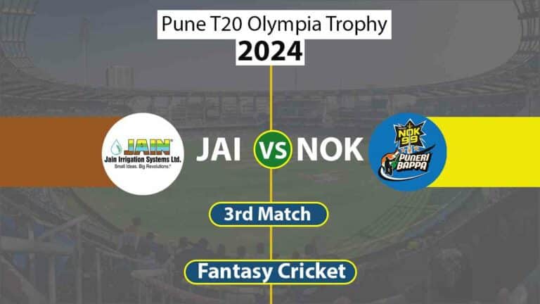 JAI vs NOK Dream 11 Team 3rd Pune T20 Olympia Trophy