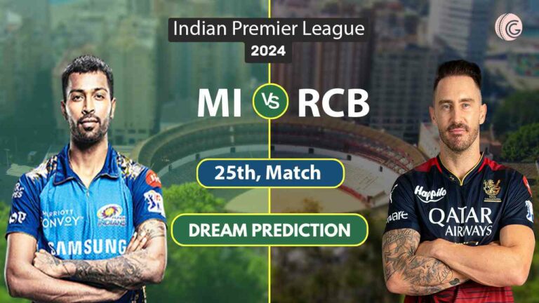 MI vs RCB Dream 11 Team, Match 25TH IPL 2024
