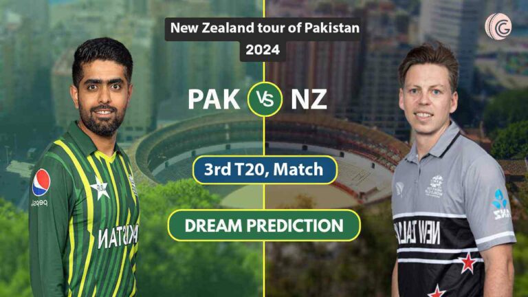 PAK vs NZ Dream 11 Team, 3rd T20 New Zealand tour of Pakistan