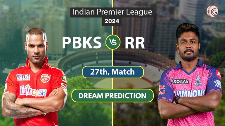 PBKS vs RR Dream 11 Team 27th Match, IPL 2024