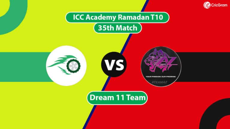 PHT vs AZ Dream 11 Team, 35th ICC Academy Ramadan T10 2024