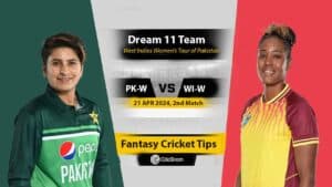 PK-W vs WI-W Dream 11 Team, 2nd ODI West Indies Women's Tour of Pakistan