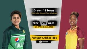 PK-W vs WI-W Dream 11 Team, 2nd T20 West Indies Women's Tour of Pakistan