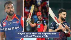 Players with Most IPL Appearances without Winning a Title