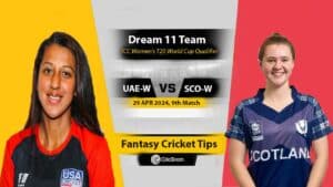 USA-W vs SCO-W Dream 11 Team, 9th ICC Women's T20 World Cup Qualifier