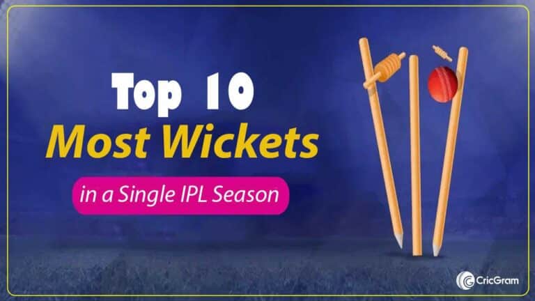 top 10 Most Wickets in a Single IPL Season