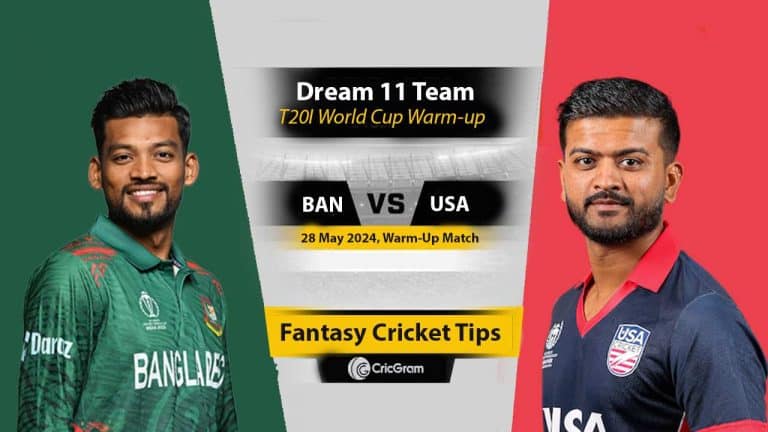 BAN vs USA Dream 11 Team, 5th Warm-Up Match T20I World Cup Warm-up