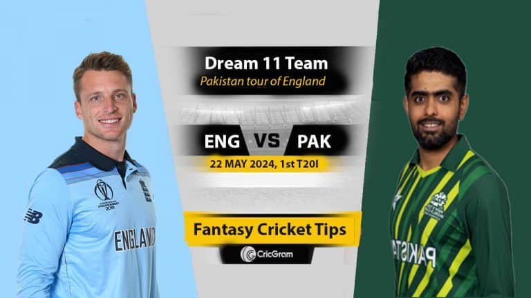 ENG vs PAK Dream 11 Team, 1st T20I Pakistan tour of England