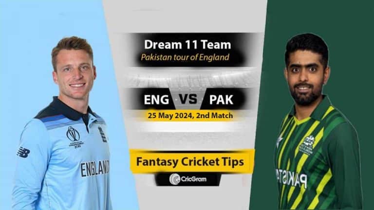 ENG vs PAK Dream 11 Team, 2nd T20I Pakistan Tour of England