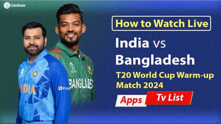 IND vs BAN Warm-up Match Live Streaming TV