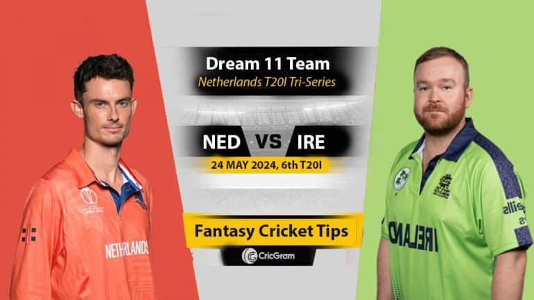 NED vs IR Dream 11 Team, 6th T20I ECN Netherlands T20I Tri-Series 2024