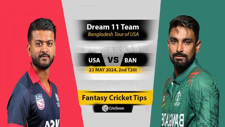 USA vs BAN Dream 11 Team, 2nd T20I Bangladesh Tour of USA