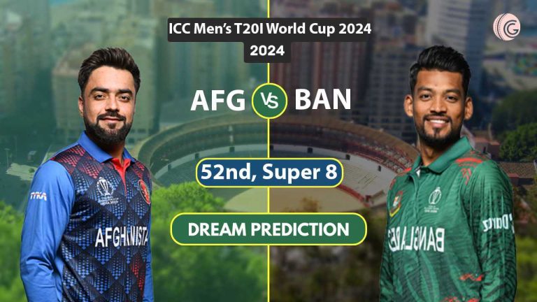 AFG vs BAN Dream 11 Team, 52nd T20I Super 8 World Cup 2024