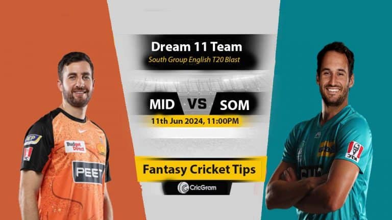 MID vs SOM Dream 11 Team, South Group English T20 Blast
