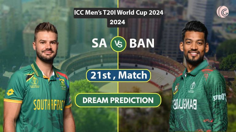 SA vs BAN Dream 11 Team, 21st T20I World Cup 2024