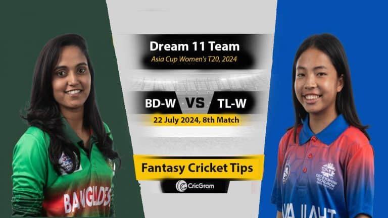 BD-W vs TL-W Dream 11 Team, 8th Asia Cup Women's T20 2024
